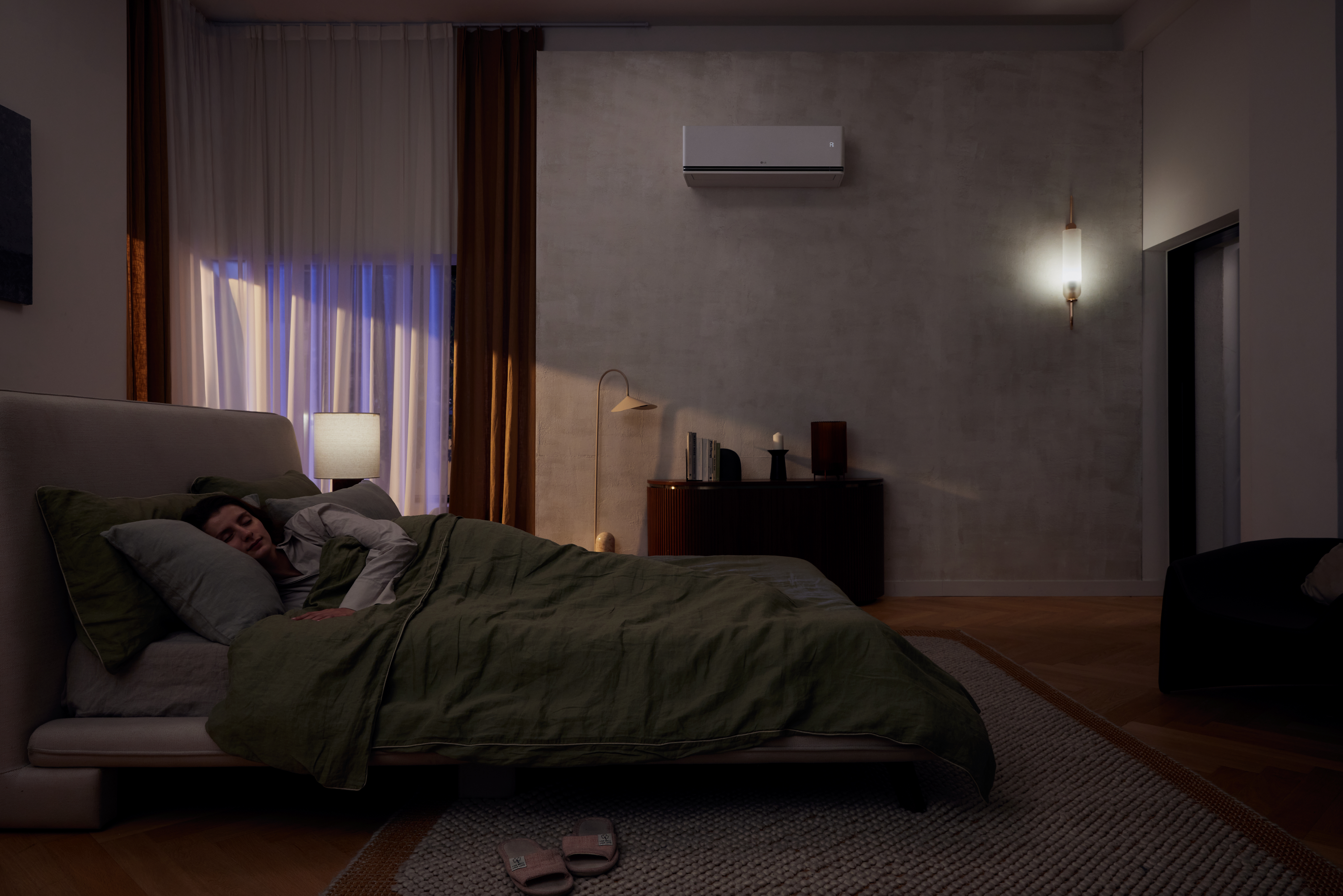 Residential Air Conditioner S3nm091l1ca 2025 White Jpg Lifestyle A16 Without Wind