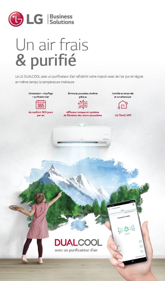 Thumbnail LG DUALCOOL avec Purificateur d'air leaflet FR 2020