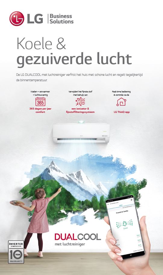 Thumbnail LG DUALCOOL met Luchtreiniger leaflet NL 2020